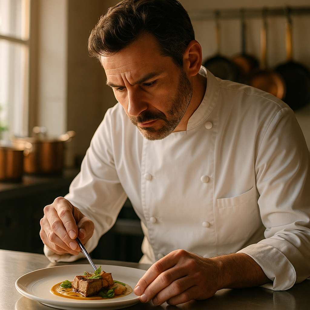 Antoine Verdier en cuisine